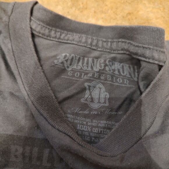 Run DMC Rolling Stones Collection Men's Gray Short Sleeve Graphic T-Shirt Sz XL - Picture 3 of 6